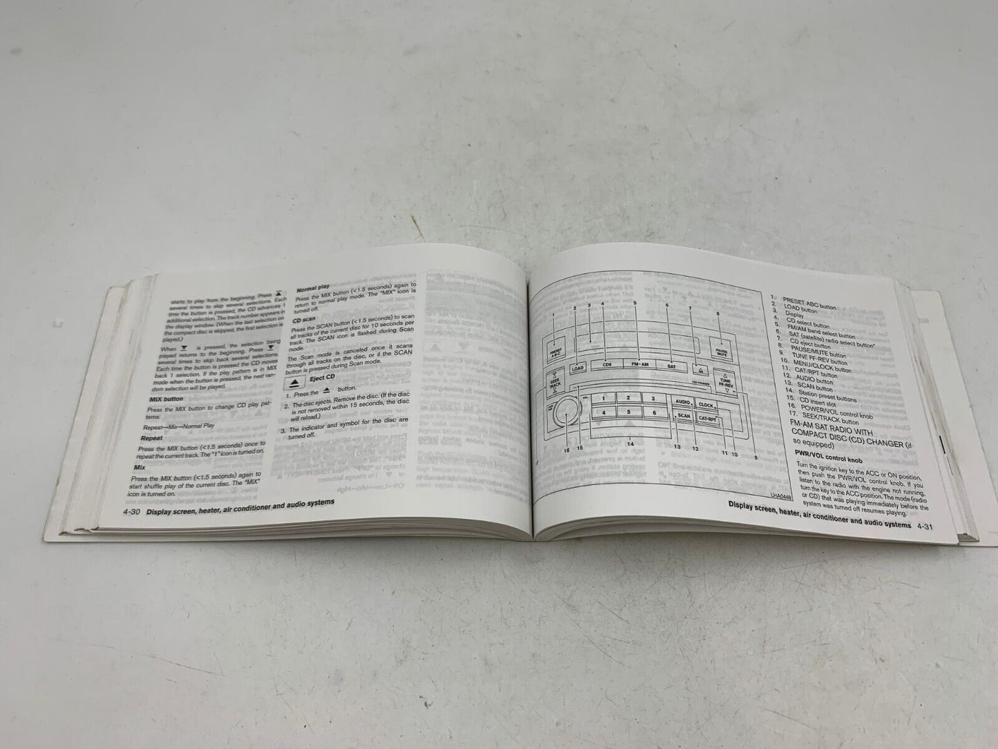 2005 Nissan Altima Owners Manual OEM C03B35017