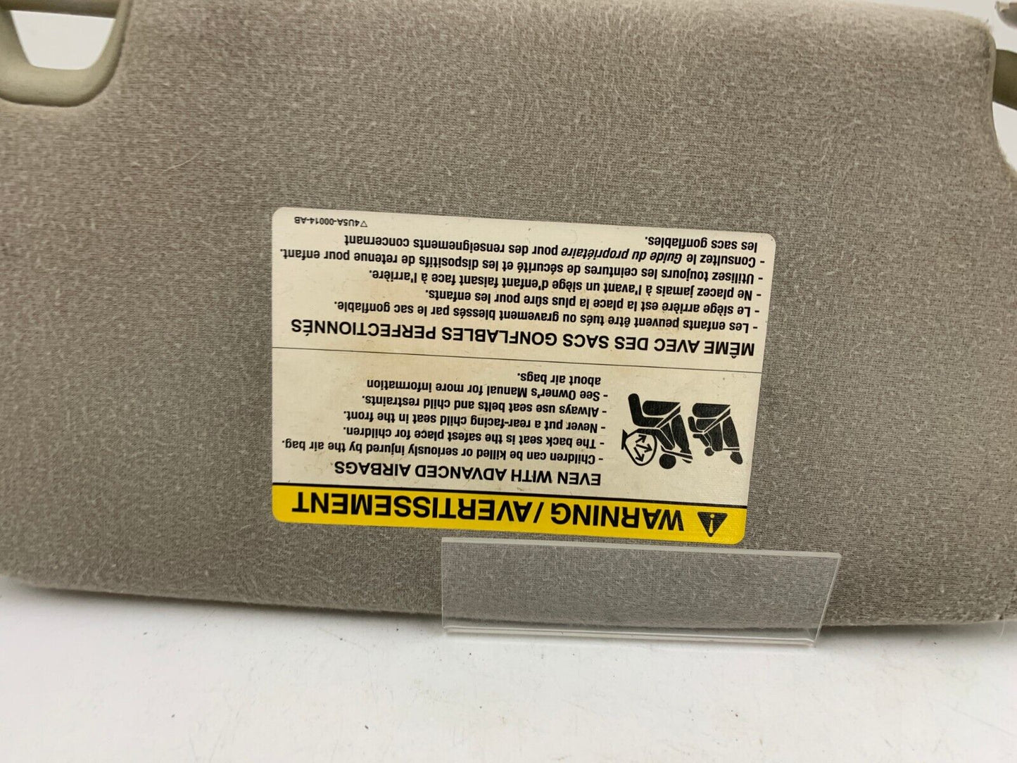 2006-2009 Mercury Milan Driver Sun Visor Sunvisor Gray Illumination B03B53024