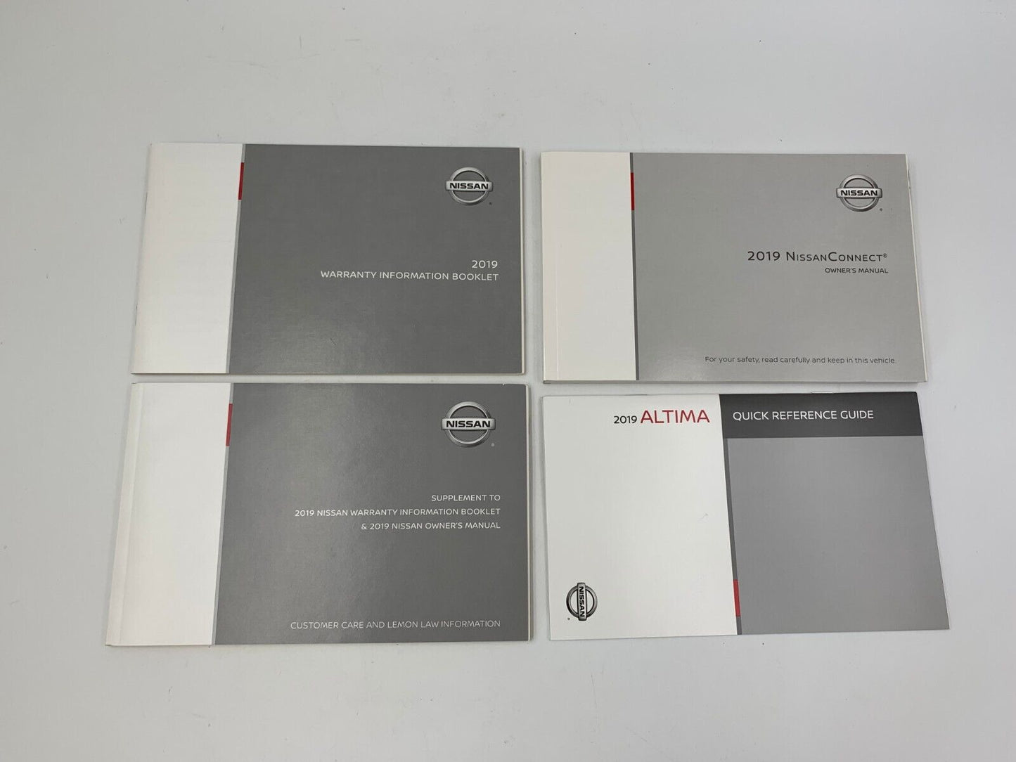 2019 Nissan Altima Sedan Owners Manual Set with Case OEM E03B56031