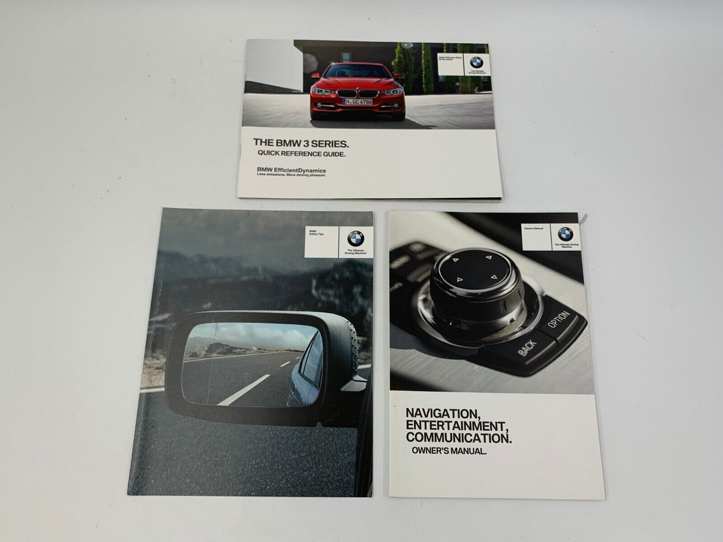 2012 BMW 3 Series Owners Manual Set with Case OEM E03B40039