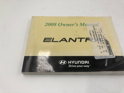 2008 Hyundai Elantra Owners Manual Handbook OEM D04B27036