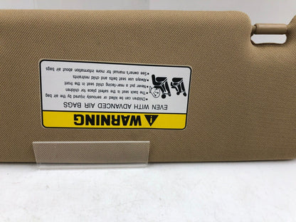 2011-2015 Hyundai Sonata Passenger Sun Visor Sunvisor Brown OEM D04B01002