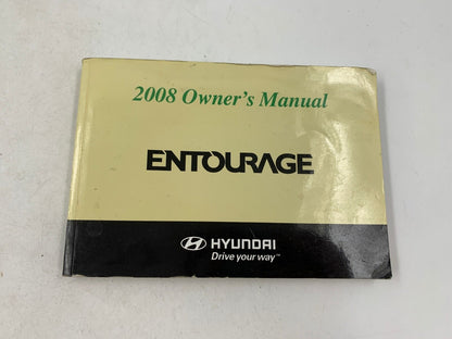 2008 Hyundai Entourage Owners Manual with Case OEM E02B01080