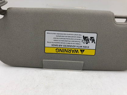 2014-2016 Kia Forte Passenger Sun Visor Sunvisor Gray OEM D04B08005