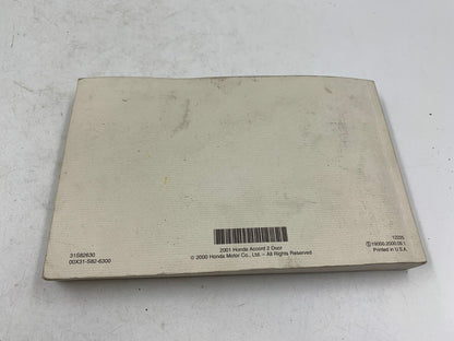 2001 Honda Accord Owners Manual OEM E03B07032