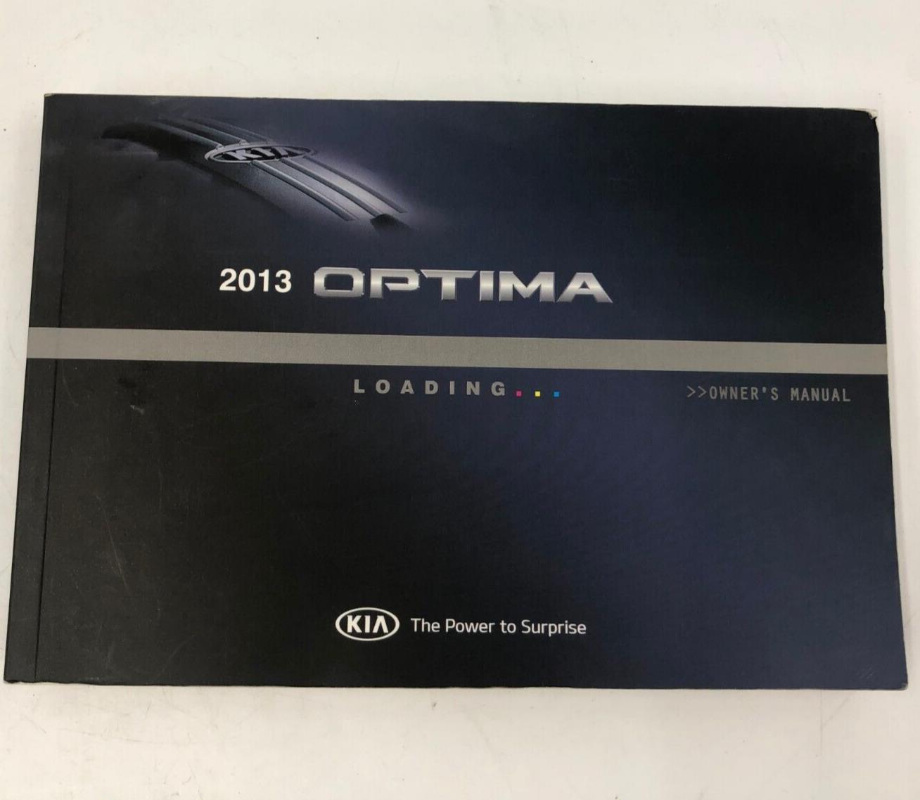 2013 Kia Optima Owners Manual OEM D04B33049