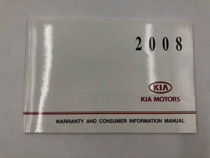 2008 Kia Spectra Owners Manual Set with Case OEM E03B30028