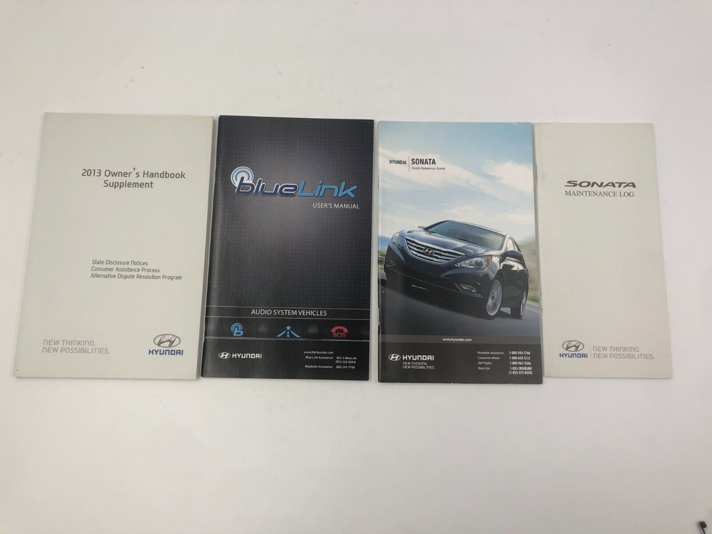 2013 Hyundai Sonata Owners Manual Set with Case OEM E02B51024