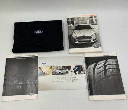 2013 Ford Fusion Owners Manual Set with Case OEM A02B18049