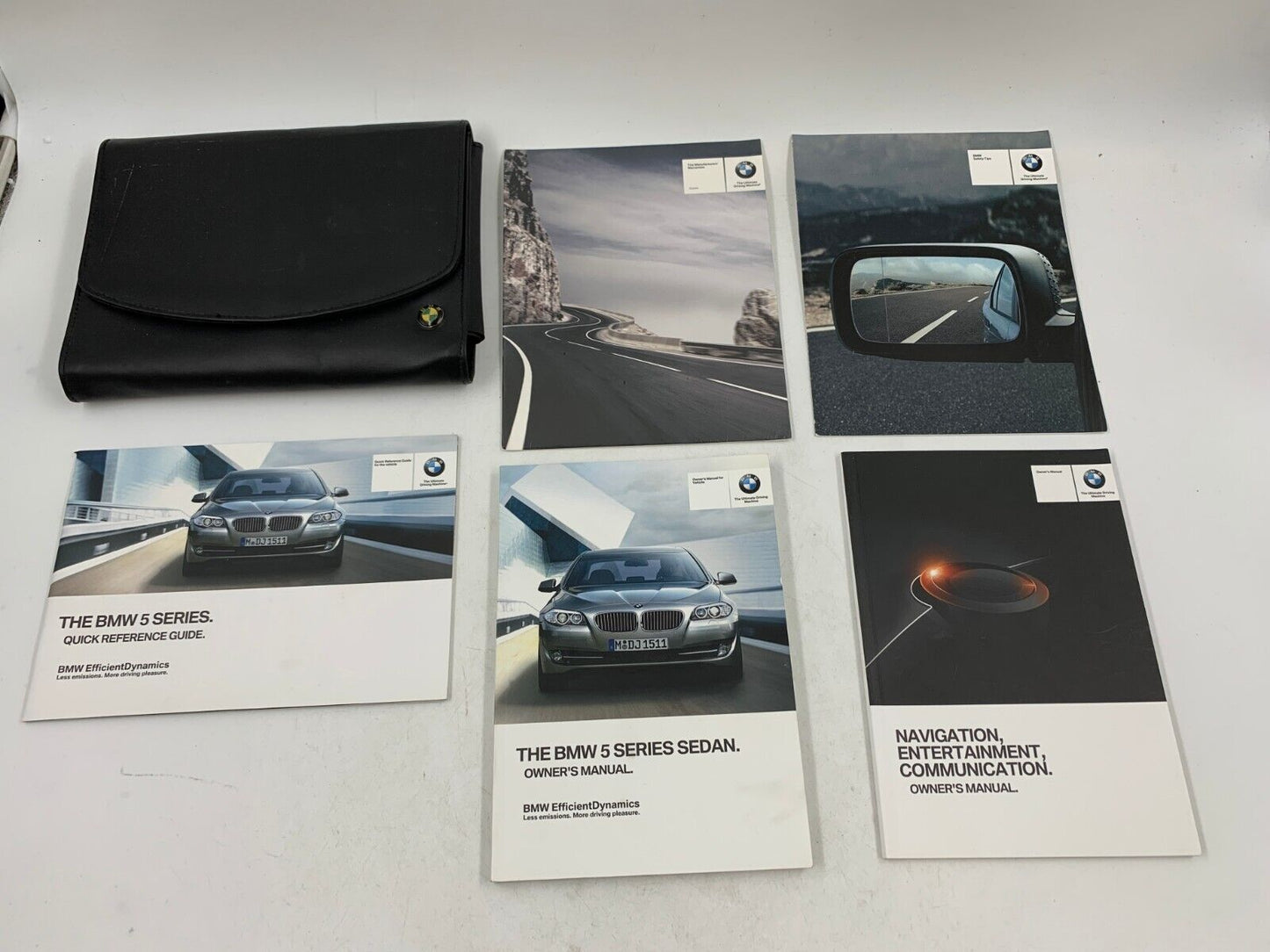 2012 BMW 5 Series Owners Manual Set with Case OEM E04B05026