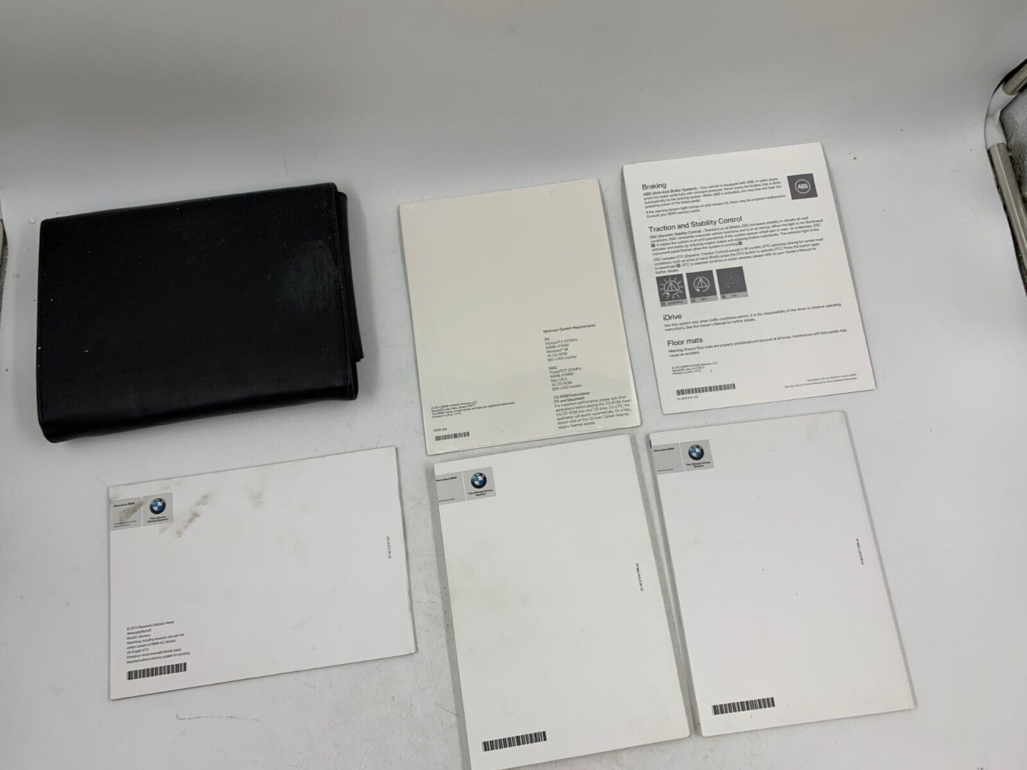 2012 BMW 5 Series Owners Manual Set with Case OEM E04B05026