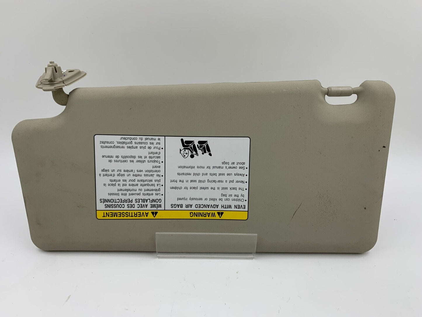 2008-2015 Nissan Rogue Passenger Sun Visor Sunvisor Beige OEM A01B20009