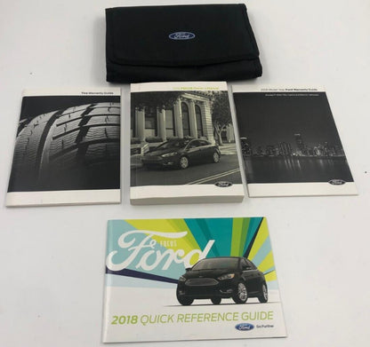 2018 Ford Focus Owners Manual Set with Case OEM E04B02051