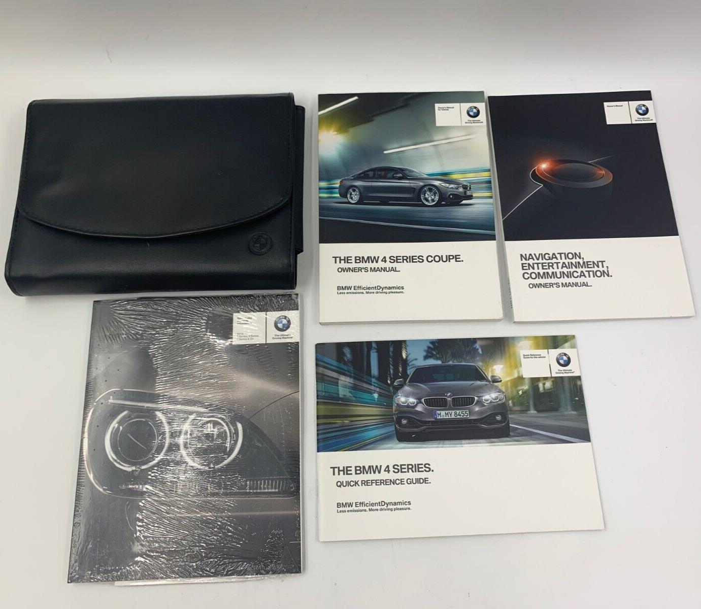 2015 BMW 4 Series Coupe Owners Manual Set with Case OEM F02B07064