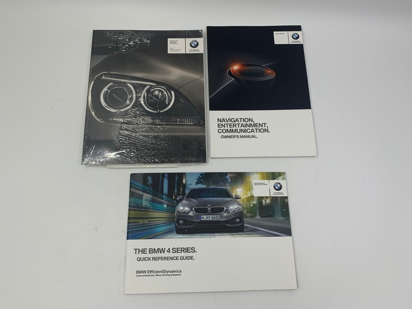 2015 BMW 4 Series Coupe Owners Manual Set with Case OEM F02B07064