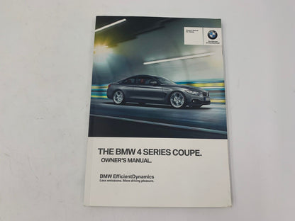 2015 BMW 4 Series Coupe Owners Manual Set with Case OEM F02B07064