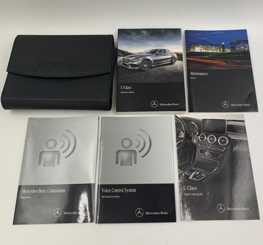 2016 Mercedes-Benz C-Class Owners Manual Set with Case OEM F03B07016