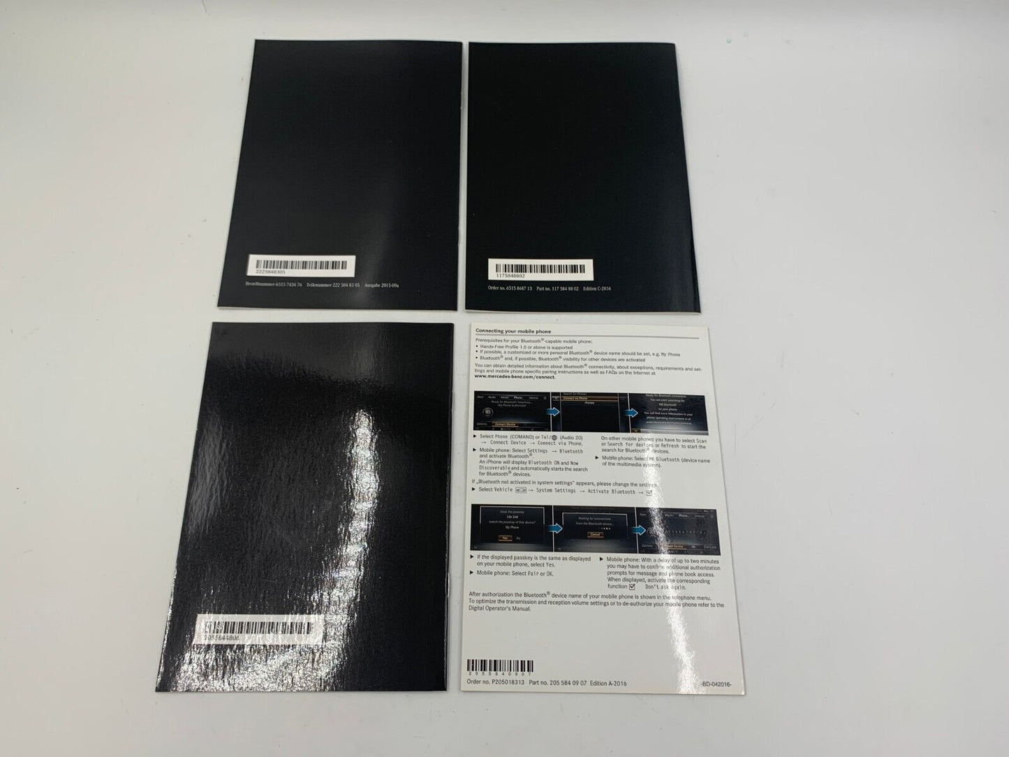 2016 Mercedes-Benz C-Class Owners Manual Set with Case OEM F03B07016