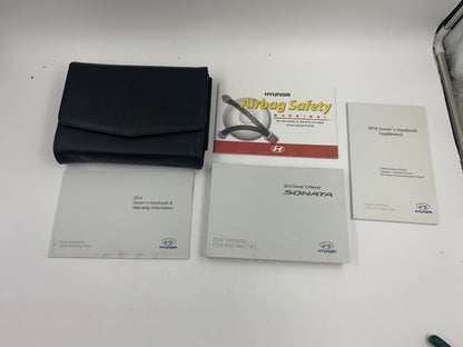 2014 Hyundai Sonata Owners Manual Set with Case OEM B04B19010