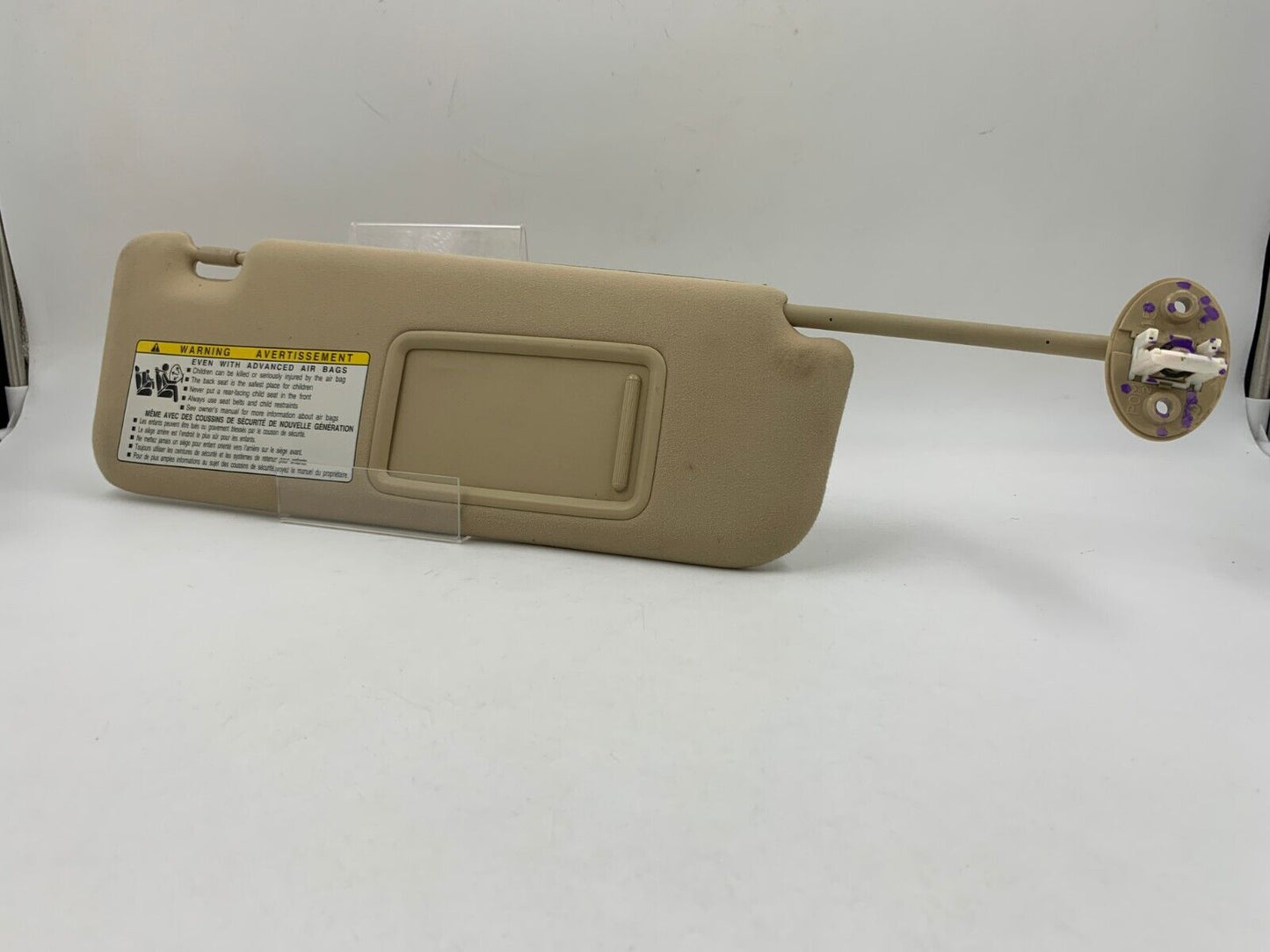 2007-2009 Lexus ES350 Passenger Sun Visor Sunvisor Tan Illuminated OEM A04B01045