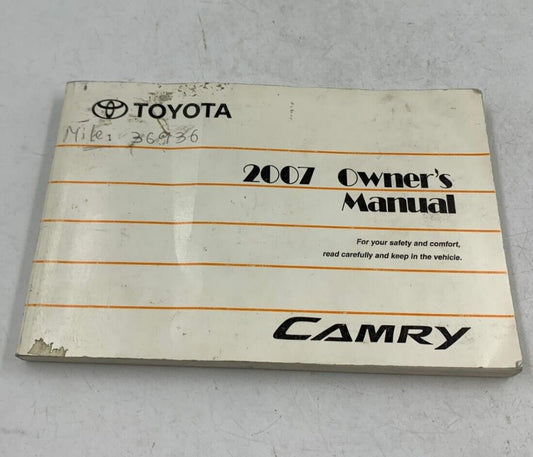 2007 Toyota Camry Owners Manual OEM C03B18007