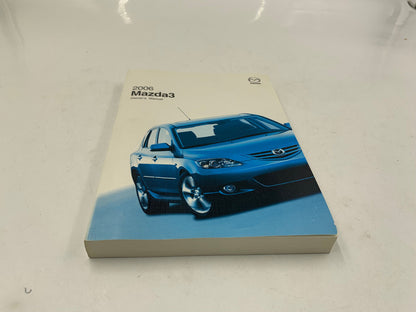 2006 Mazda 3 Owners Manual Set with Case OEM D01B49044