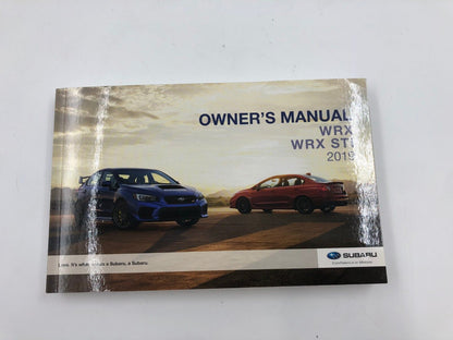 2019 Subaru WRX WRX STI Owners Manual Set with Case OEM F01B33016