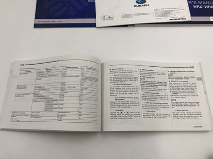 2019 Subaru WRX WRX STI Owners Manual Set with Case OEM F01B33016