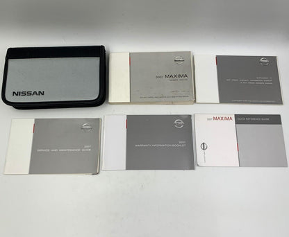 2007 Nissan Maxima Owners Manual Set with Case OEM F03B01031