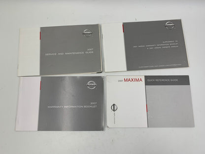 2007 Nissan Maxima Owners Manual Set with Case OEM F03B01031