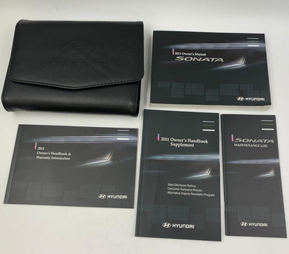 2011 Hyundai Sonata Owners Manual Set with Case OEM F03B02037