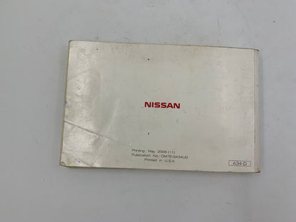 2007 Nissan Maxima Owners Manual OEM F03B26029