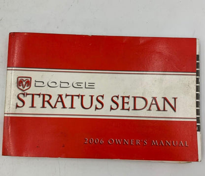 2006 Dodge Stratus Sedan Owners Manual OEM F03B26030