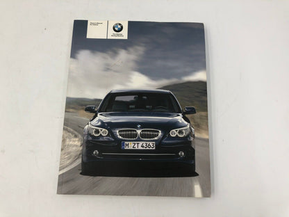 2009 BMW 5 Series Owners Manual Handbook Set with Case L03B34032