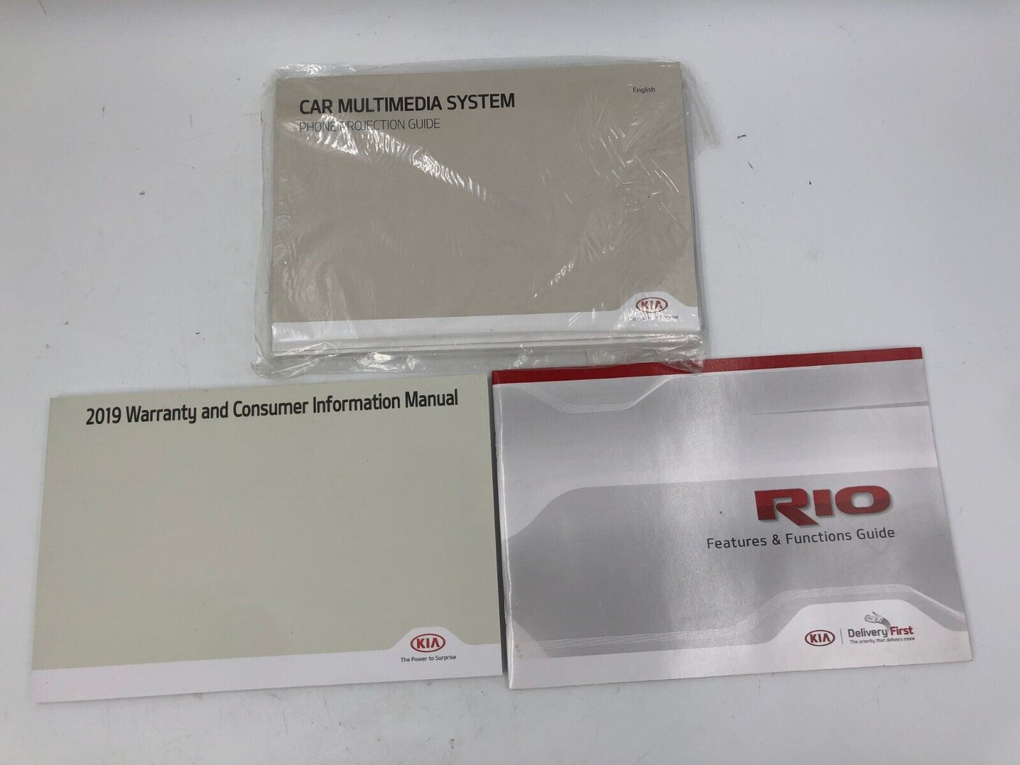 2019 Kia Rio Owners Manual Set with Case OEM F02B46063