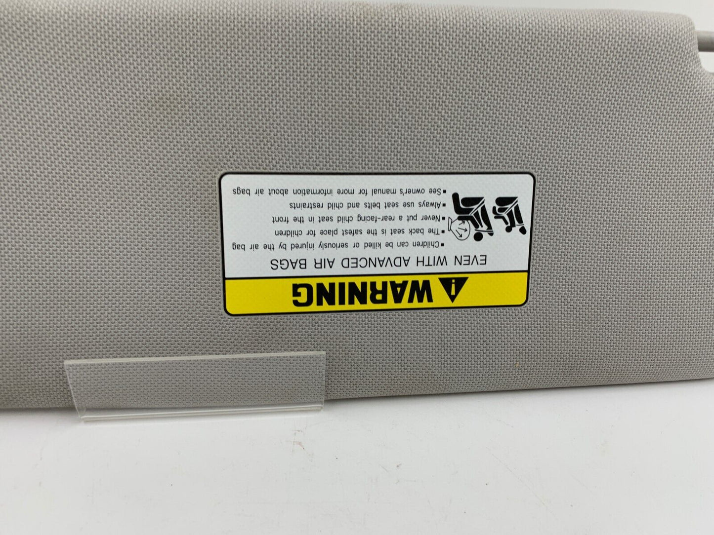 2015-2019 Hyundai Sonata Passenger Side Sun Visor Sunvisor Gray OEM F02B19057