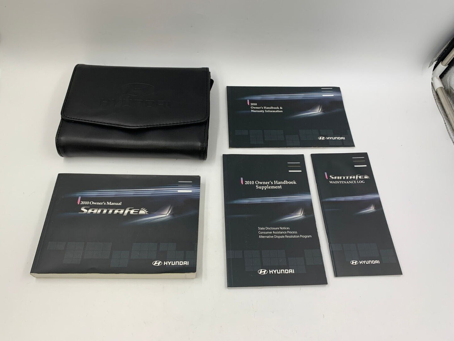 2010 Hyundai Santa Fe Owners Manual Set with Case OEM J03B54024