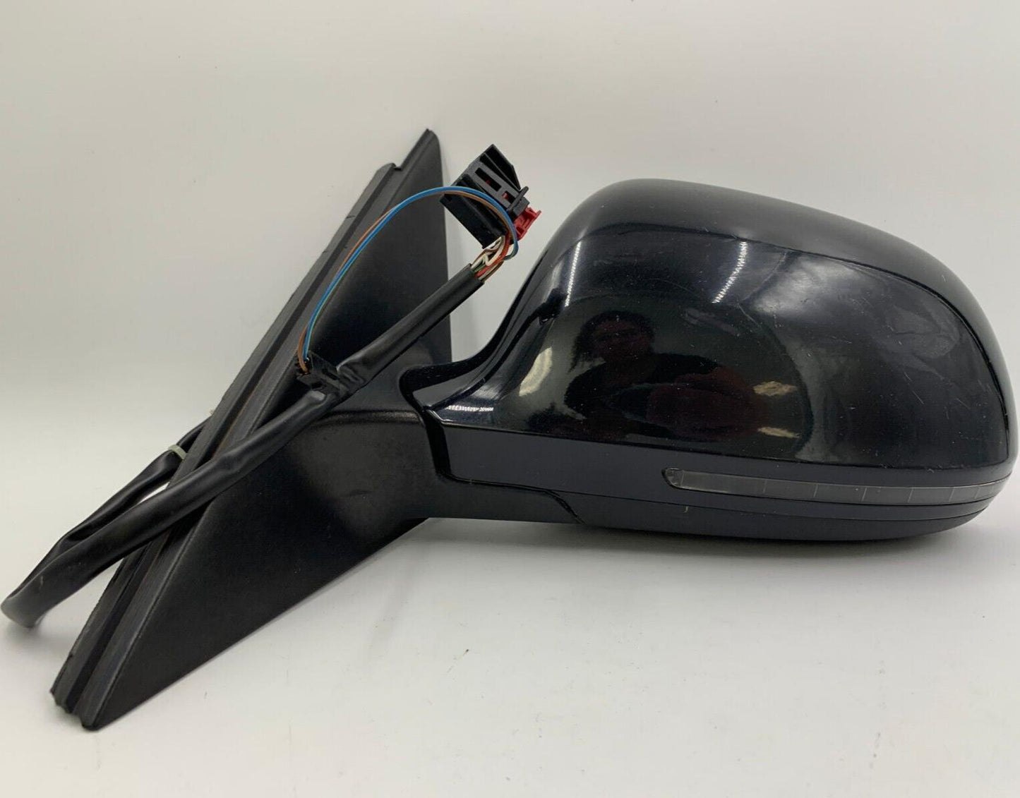 2009 Audi A4 Driver Side View Power Door Mirror Black OEM G01B33024