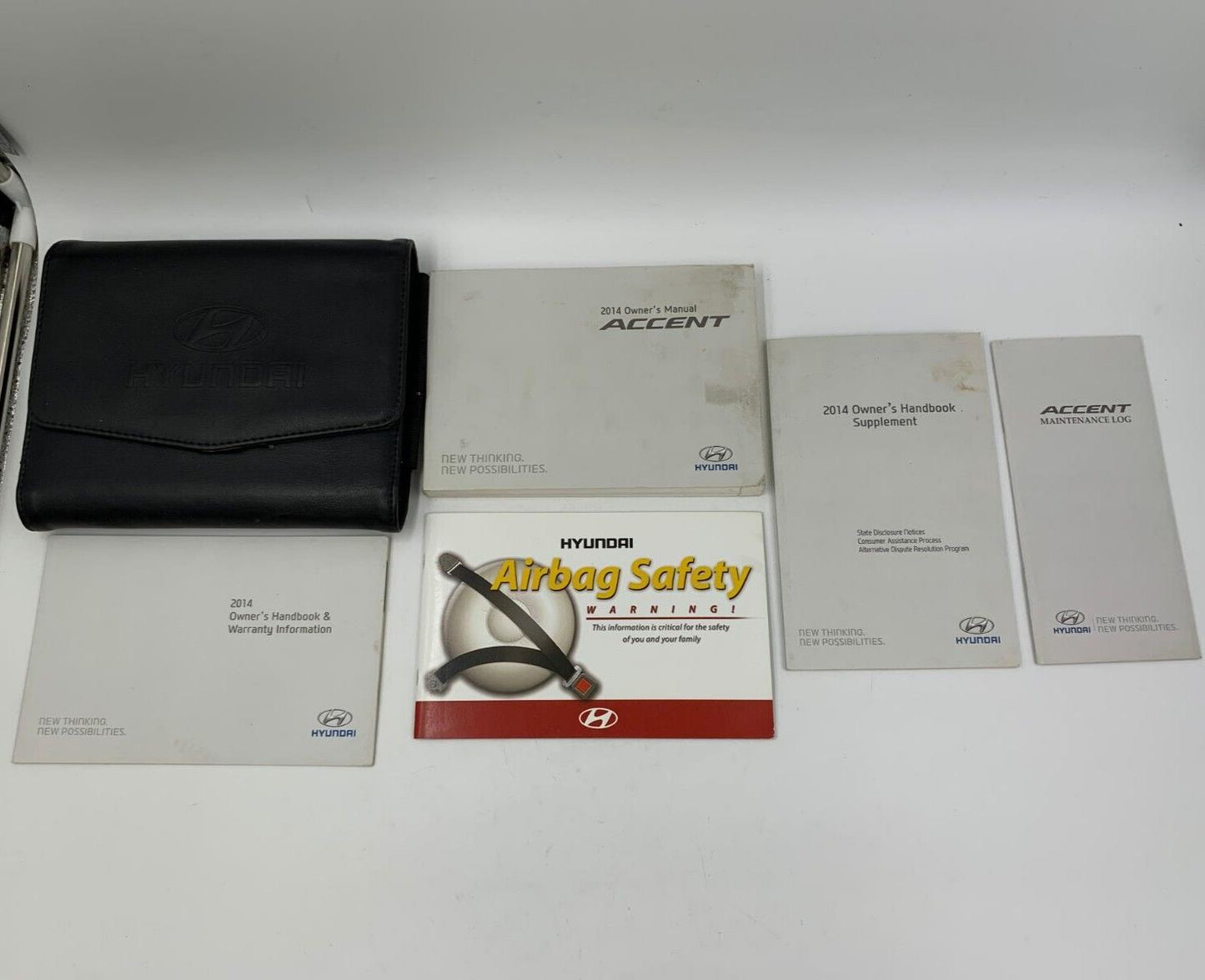 2014 Hyundai Accent Owners Manual Set with Case OEM G01B47054