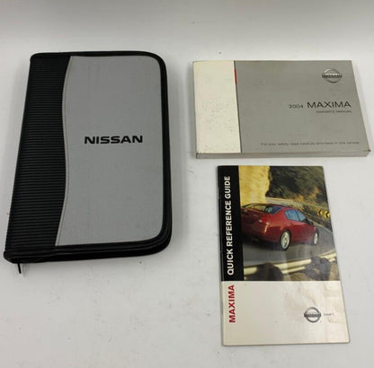 2004 Nissan Maxima Owners Manual Set with Case OEM B03B02027