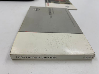 2004 Nissan Maxima Owners Manual Set with Case OEM B03B02027