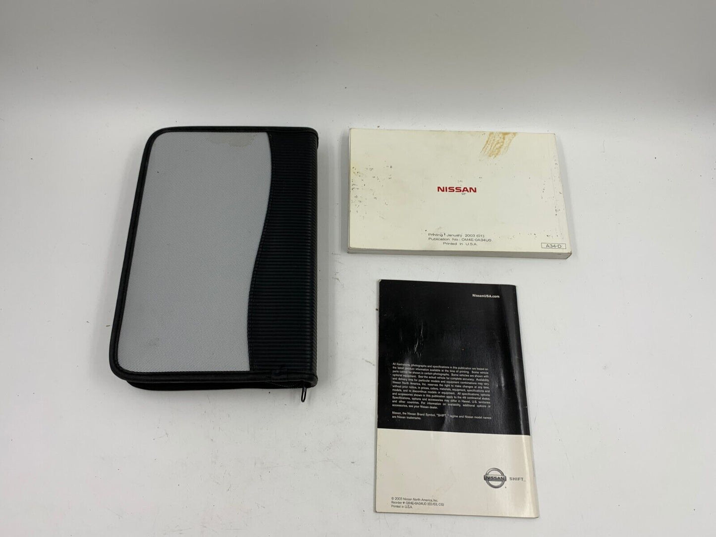 2004 Nissan Maxima Owners Manual Set with Case OEM B03B02027