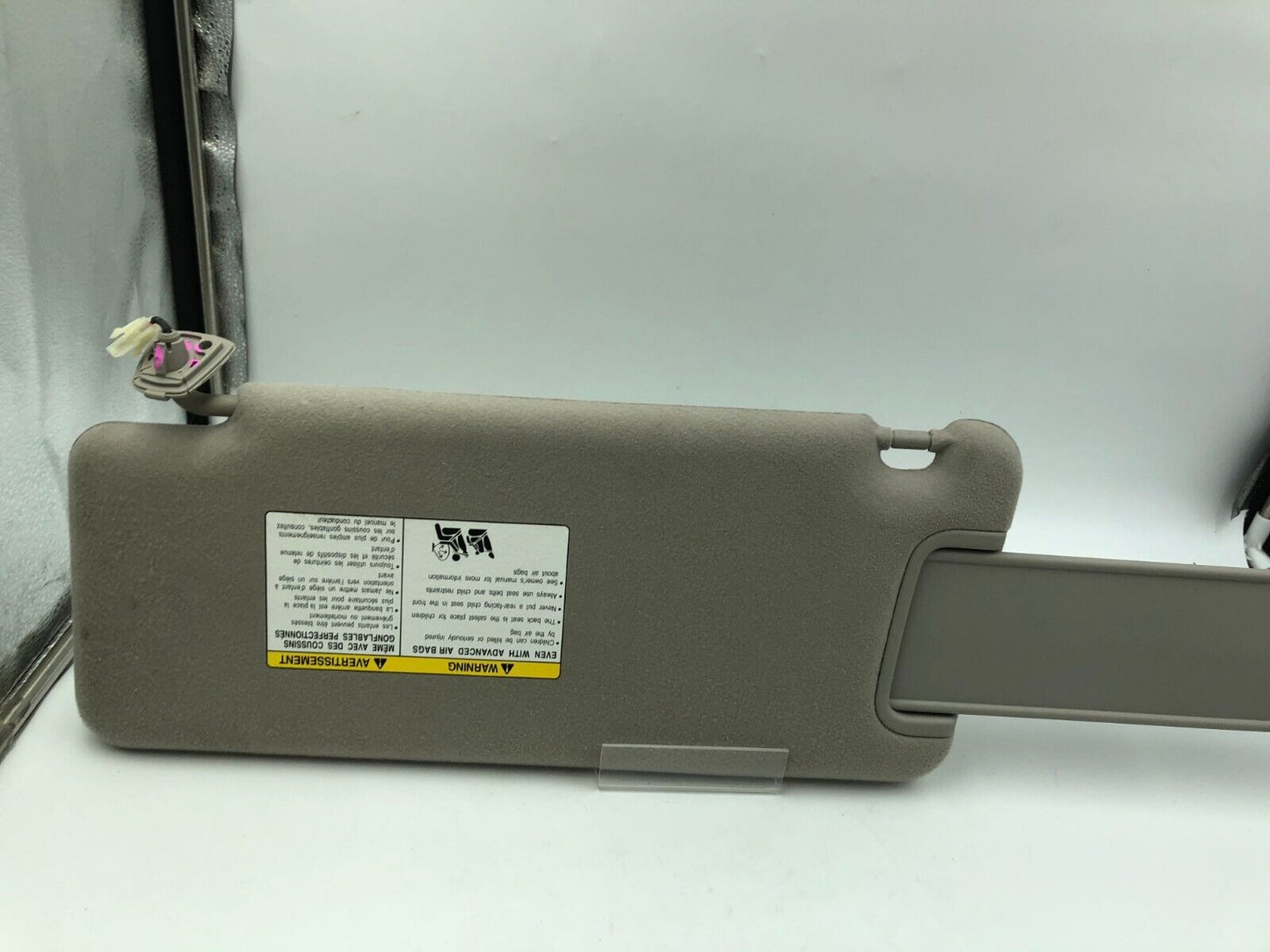 2011-2017 Nissan Quest Passenger Sunvisor Gray Illuminated OEM G01B56022