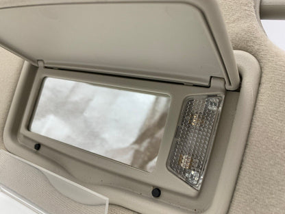 2006-2009 Ford Fusion Passenger Sun Visor Sunvisor Gray Illumination C01B01067