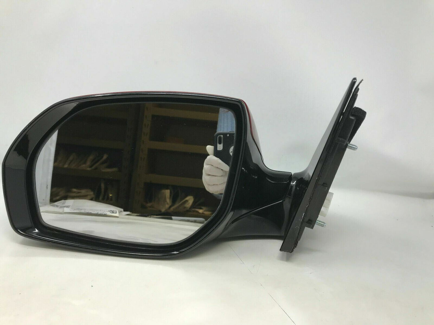 2009-2012 Hyundai Genesis Driver Side View Power Door Mirror Red OEM D02B37001