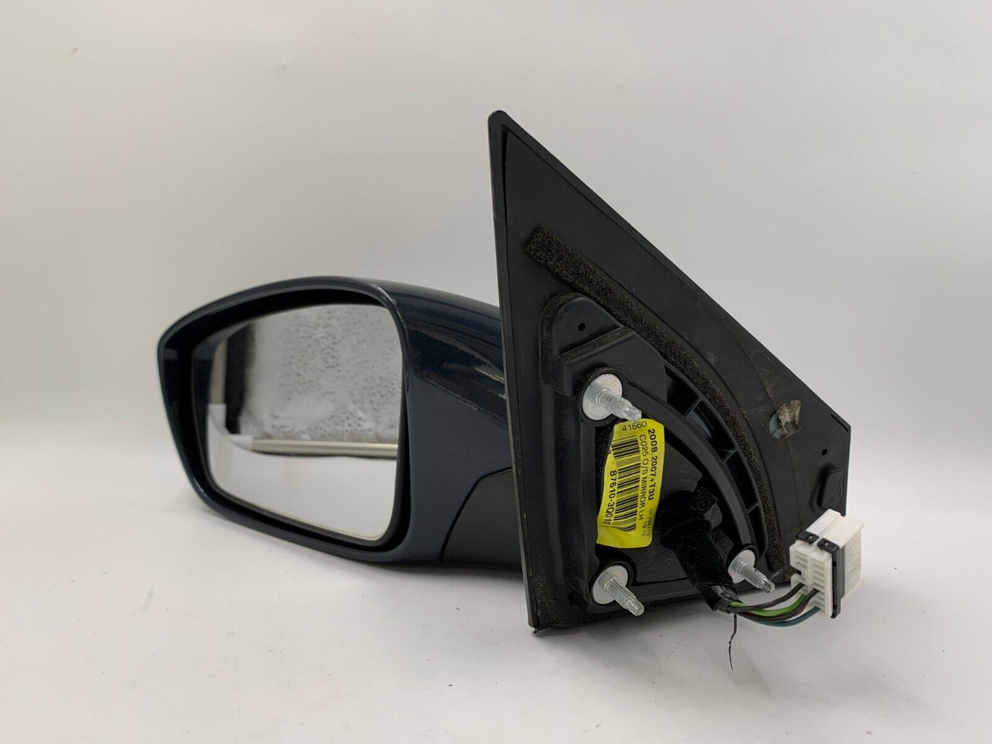 2011-2014 Hyundai Sonata Driver Side View Power Door Mirror Blue OEM E04B43030