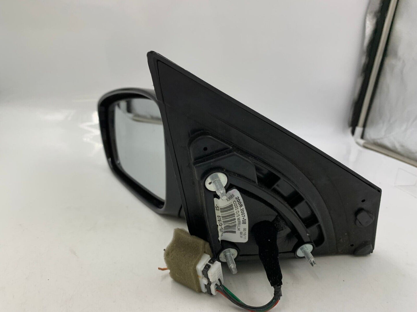 2011-2014 Hyundai Sonata Driver Side View Power Door Mirror Black OEM C01B18017