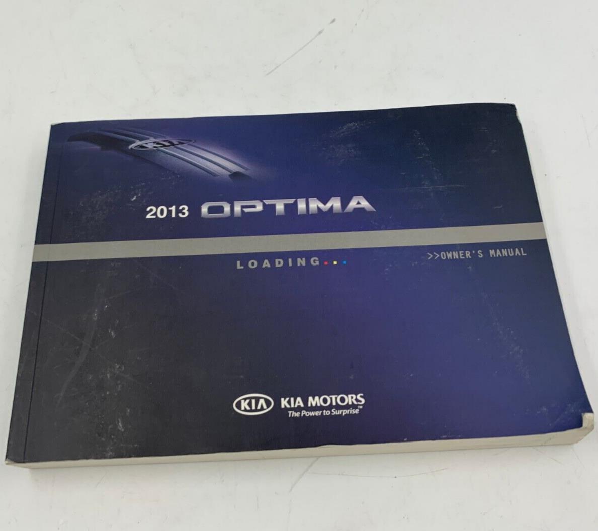 2013 Kia Optima Owners Manual OEM G02B52047