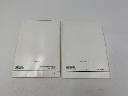 2001 Ford Windstar Owners Manual Handbook Set with Case OEM J03B25004