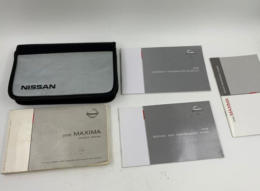 2008 Nissan Maxima Owners Manual Set with Case OEM F02B29039